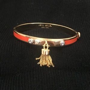 Henri Bendel Orange Tassel Bracelet